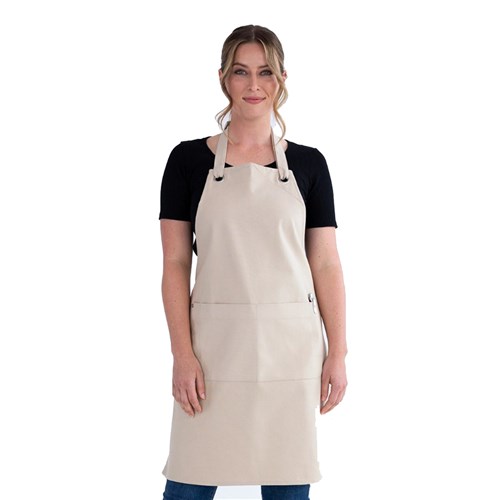 5400936 Cantine Bib Apron Stone 700x800mm