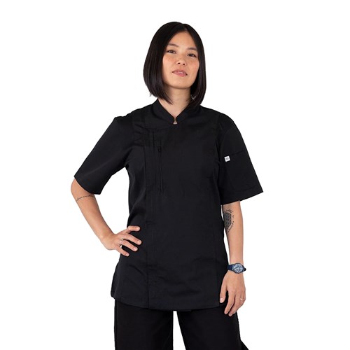 5400974 Alex Chef Jacket With Zipper Black MED