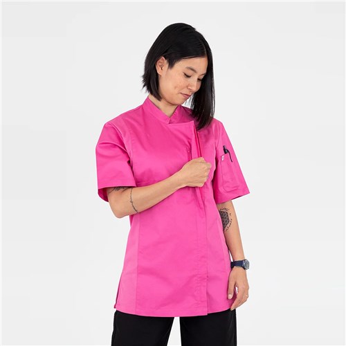 Alex Chef Jacket With Zipper Pink MED