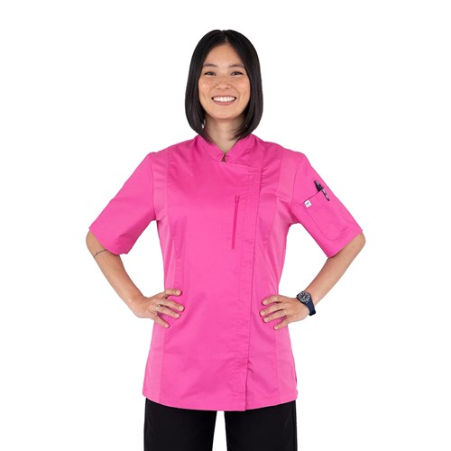 5400984 Alex Chef Jacket With Zipper Pink XS