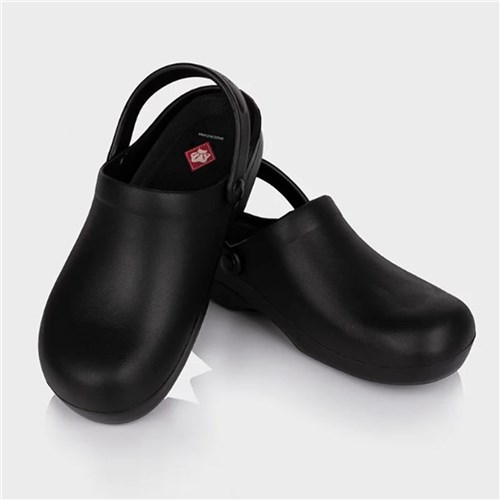 5424318 Chef Traditional Slip On Clogs Black Size 36 Aussie Chef