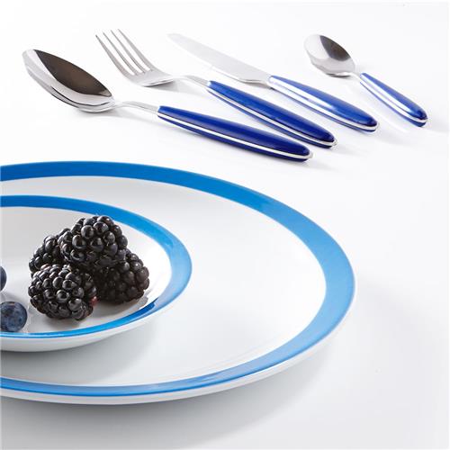 Amande Dessert Spoon 205Mm S/S Abs Blu Hdl (20)