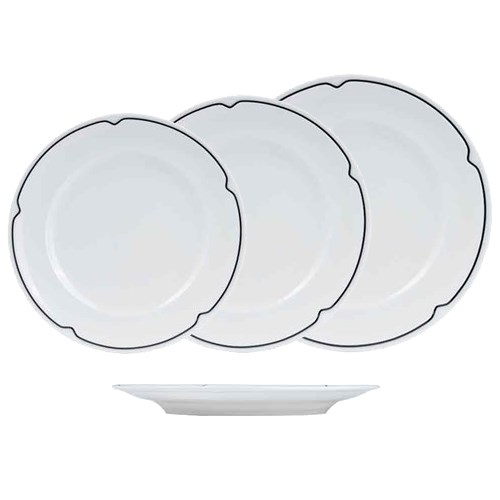 ZF100853 CHARLOTTE ROUND PLATES ASSORTED