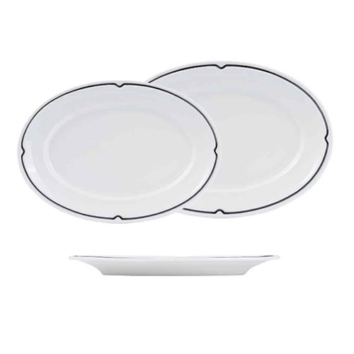 ZF100855 HARRIETTE OVAL PLATES ASSORTED