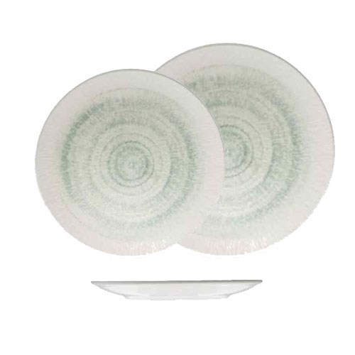 ZF100887 GLACIER COUPE & PIZZA PLATES ASSORTED