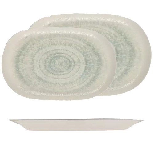 ZF100889 GLACIER OVAL PLATTERS ASSORTED