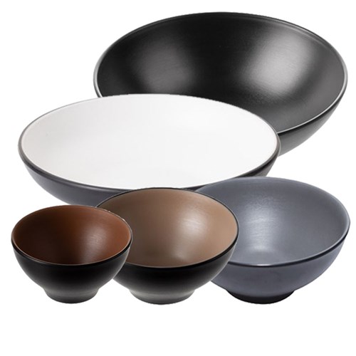 ZF100909 Dual Colour Melamine Round Bowls COU COU