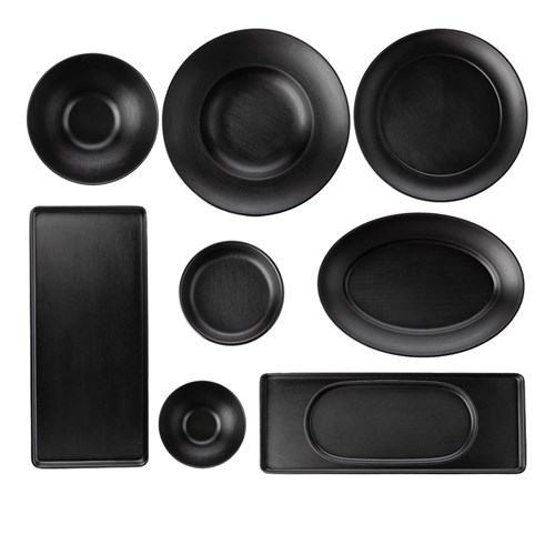 ZF100911 Dual Colour Melamine Crockery Black COU COU