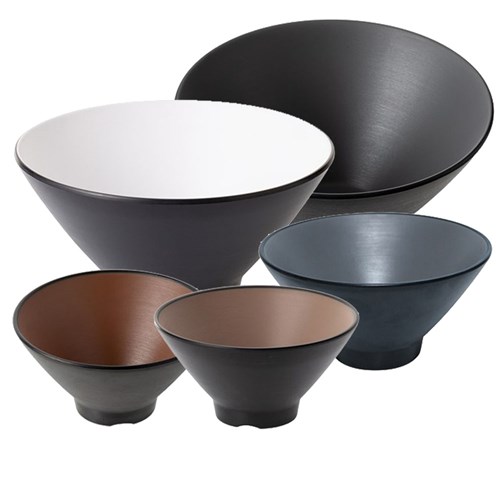 ZF100915 Dual Colour Melamine V-Shape Bowls COU COU