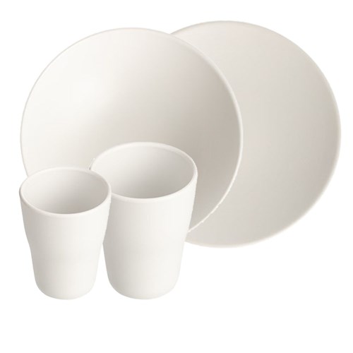 ZF100916 Dual Colour Melamine Crockery White COU COU