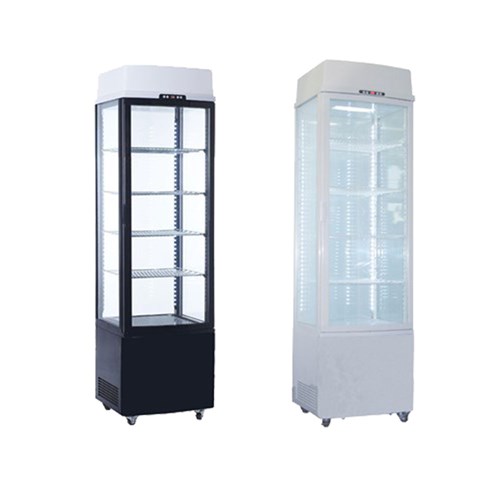 ZF100936 Exquisite Four-Sided Glass Upright Display Fridges