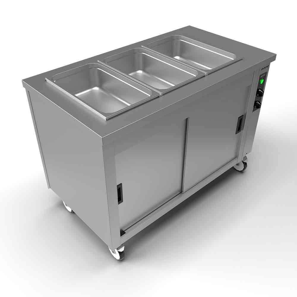 Versigen Mobile Bain Marie Hot Cupboard Silver 1275mm HB3 - 4003017 ...