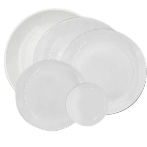 Basics Coupe Plates White | Reward Hospitality