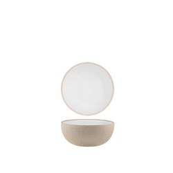 1036530 SOHO RND DEEP BOWL WHT PEBBLE 120X50MM