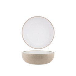 1036531 SOHO RND DEEP BOWL 170X55MM WHT PEBBLE