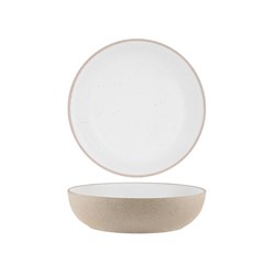 1036532 SOHO RND DEEP BOWL 200X55MM WHT PEBBLE