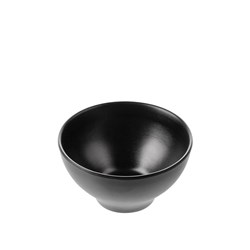 1181051 Dual Colour Melamine Bowl Black 110mm CouCou