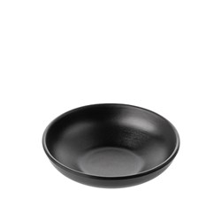 1181069 Dual Colour Melamine Bowl Black 150mm CouCou