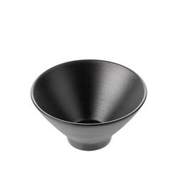 1181070 Dual Colour Melamine V-Shaped Bowl Black 150mm CouCou