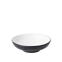 1181078 Dual Colour Melamine Bowl Black/White 150mm CouCou