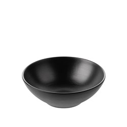 1181083 Dual Colour Melamine Bowl Black 160mm CouCou