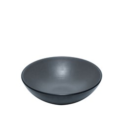 1181087 Dual Colour Melamine Bowl Black/Grey 160mm CouCou