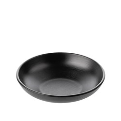 1181093 Dual Colour Melamine Bowl Black 175mm CouCou