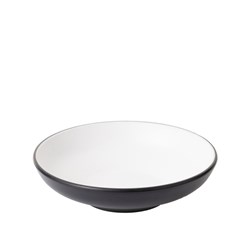 1181099 Dual Colour Melamine Bowl Black/White 175mm CouCou