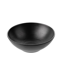 1181102 Dual Colour Melamine Bowl Black 187mm CouCou