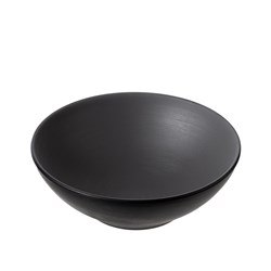 1181104 Dual Colour Melamine Bowl Black/Grey 187mm CouCou