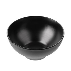 1181109 Dual Colour Melamine Bowl Black 190mm CouCou