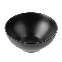 1181125 Dual Colour Melamine Bowl Black 210mm CouCou