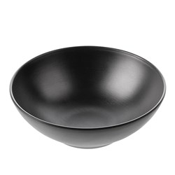 1181134 Dual Colour Melamine Bowl Black 240mm CouCou