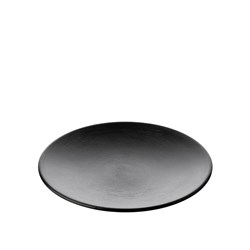 1181155 Dual Colour Melamine Plate Black 205mm CouCou