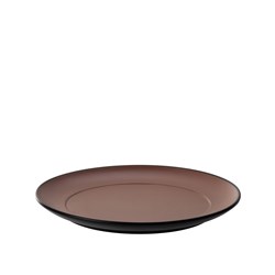 1181160 Dual Colour Melamine Plate Black/Brown 210mm CouCou