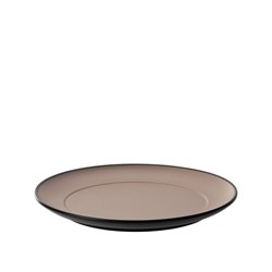 1181162 Dual Colour Melamine Plate Black/Beige 210mm CouCou