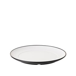 1181164 Dual Colour Melamine Plate Black/White 210mm CouCou