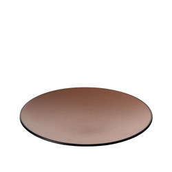 1181165 Dual Colour Melamine Plate Black/Brown 230mm CouCou