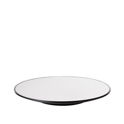 1181169 Dual Colour Melamine Plate Black/White 230mm CouCou