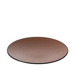 1181170 Dual Colour Melamine Plate Black/Brown 250mm CouCou