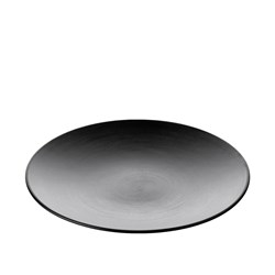 1181171 Dual Colour Melamine Plate Black 250mm CouCou