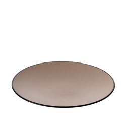 1181172 Dual Colour Melamine Plate Black/Beige 250mm CouCou