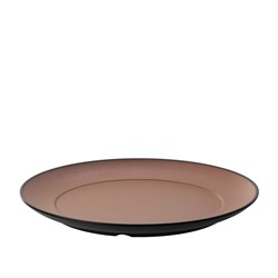 1181176 Dual Colour Melamine Plate Black/Brown 260mm CouCou