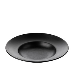 1181179 Dual Colour Melamine Deep Plate Black 265mm CouCou