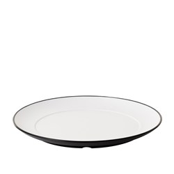 1181184 Dual Colour Melamine Plate Black/White 260mm CouCou