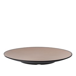 1181188 Dual Colour Melamine Plate Black/Beige 300mm CouCou