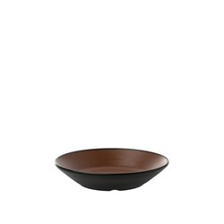 1181207 Dual Colour Melamine Sauce Dish Black/Brown 95mm