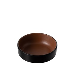 1181210 Dual Colour Melamine Sauce Dish Black/Brown 100mm CouCou