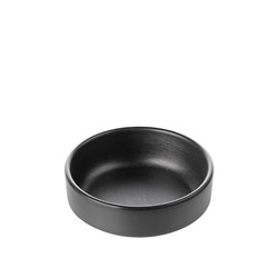 1181211 Dual Colour Melamine Sauce Dish Black 100mm CouCou