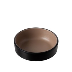 1181220 Dual Colour Melamine Sauce Dish Black/Beige 127mm CouCou